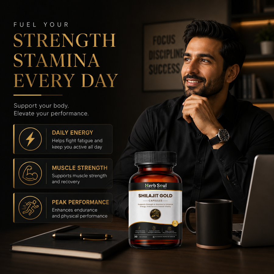 Herb Soul Shilajit Gold Tablet packaging and pack sizes