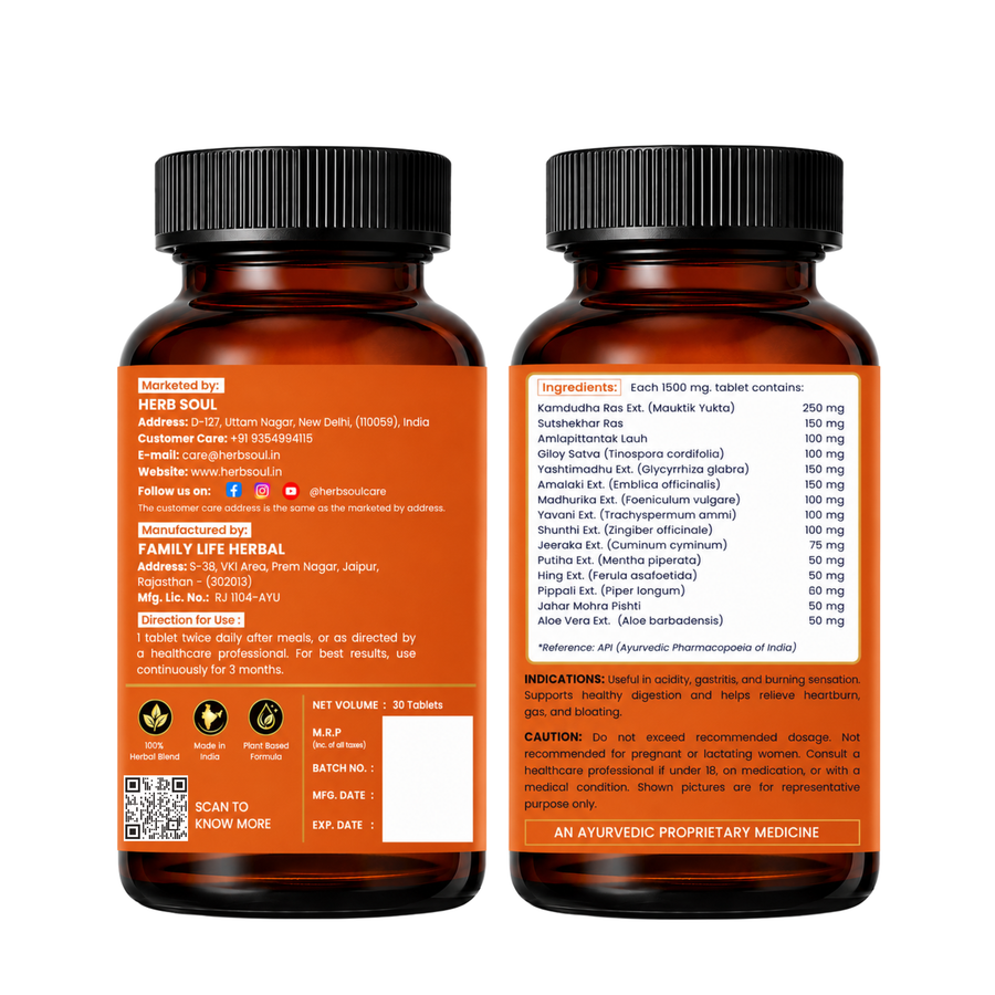 Acido Care Tablet — Natural Relief from Acidity, Heartburn & Indigestion