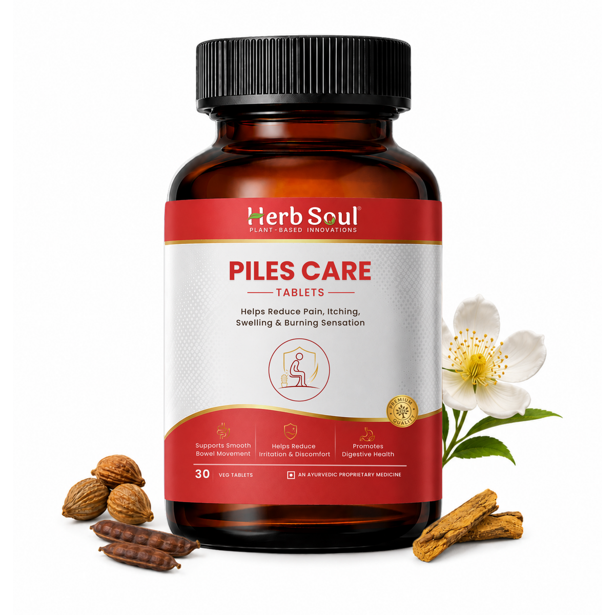 Herb Soul Piles Care Capsule bottle - Ayurvedic piles relief supplement