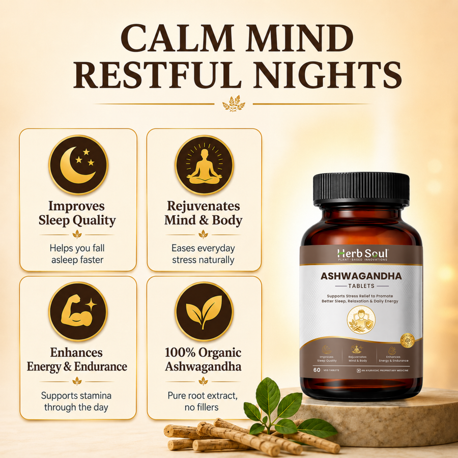Ashwagandha Capsule benefits for stress, sleep and daily energy